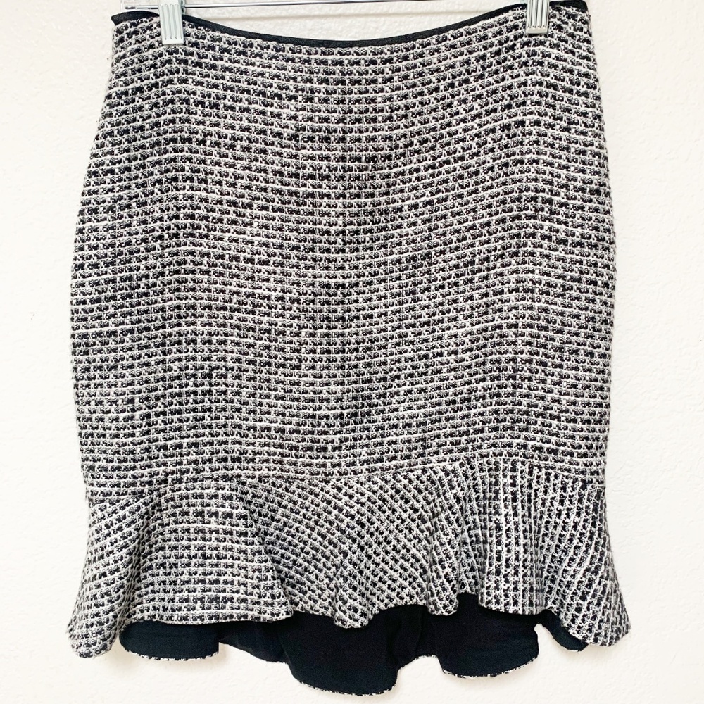 White House Black Market | High Low Ruffled Skirt